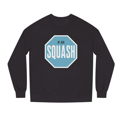 Sample.100% Cotton face, 8.5 oz/SQ yd  Squash Octagon Crewneck Sweatshirt — Retro Blue Squash Logo