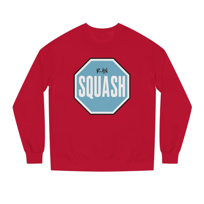 Sample.100% Cotton face, 8.5 oz/SQ yd  Squash Octagon Crewneck Sweatshirt — Retro Blue Squash Logo