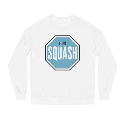 Sample.100% Cotton face, 8.5 oz/SQ yd  Squash Octagon Crewneck Sweatshirt — Retro Blue Squash Logo